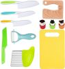 11 Pieces Wooden Kids Kitchen Knife Kids Kitchen Set